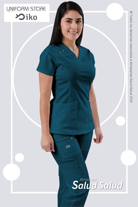 uniforme de enfermeria color azul petrole