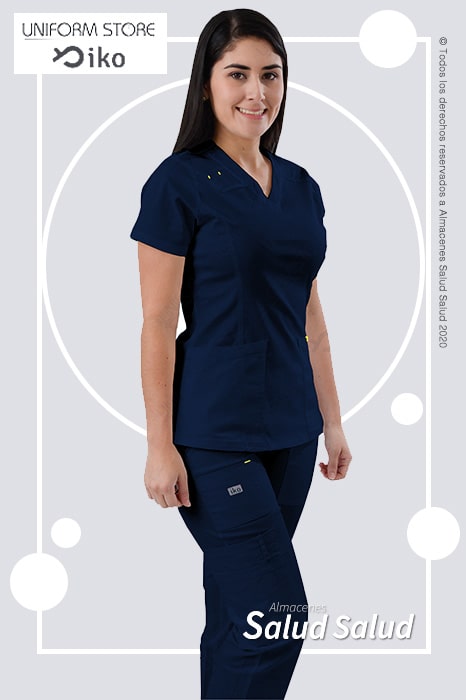 uniforme de enfermeria color azul oscuro