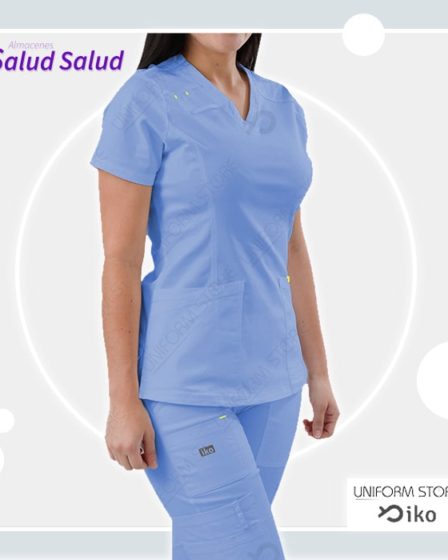 uniforme de enfermeria color azul claro