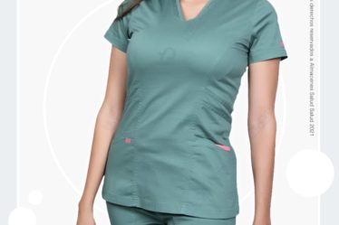 uniforme medico color verde en algodon marca IKO disponible en almacenes salud salud