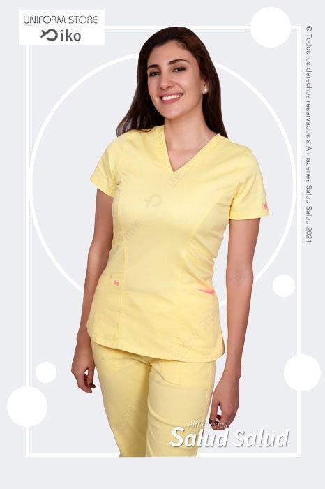 uniforme medico color amarillo para salud y enfermeria