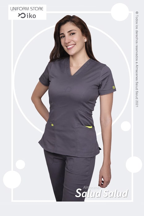 uniforme medico color gris disponible en almacenes salud salud