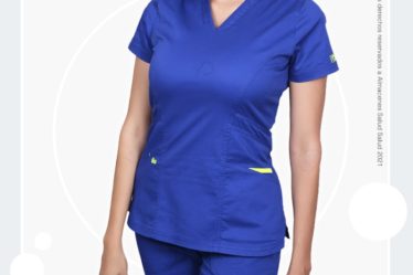 Uniforme azul rey medicas y enfermeras disponible en almacenes salud salud