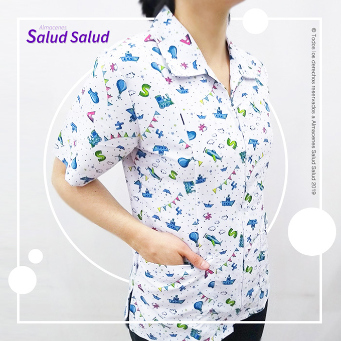 Blusa estampada Globo almacenes Salud salud