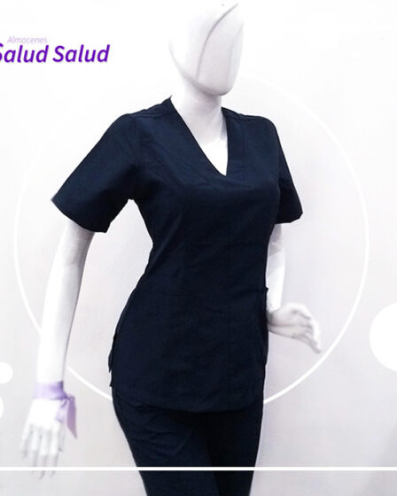 Uniforme en azul almacenes salud salud