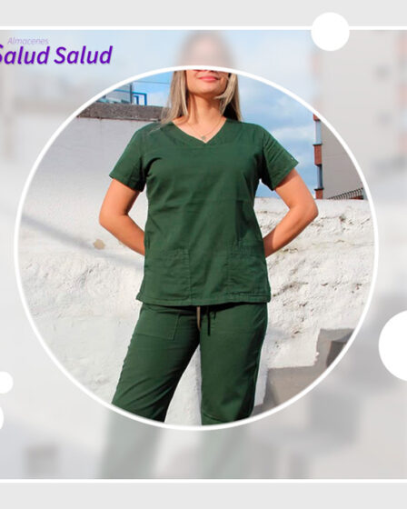 uniforme en algodón verde barrio restrepo