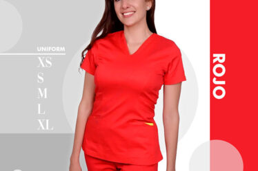 uniforme medico rojo