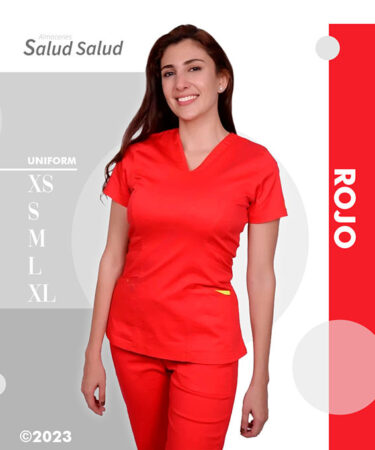 uniforme medico rojo