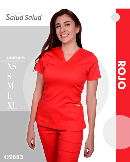 uniforme medico rojo