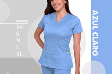 uniforme de enfermeria color azul claro