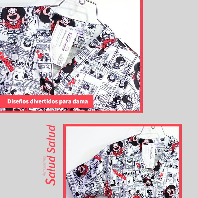 blusa antifluidos de uniforme manga corta estapada