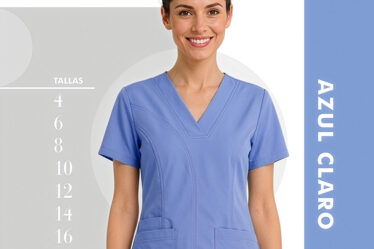 uniforme medico enfermeria azul claro en antifluidos disponible en almacenes salud salud
