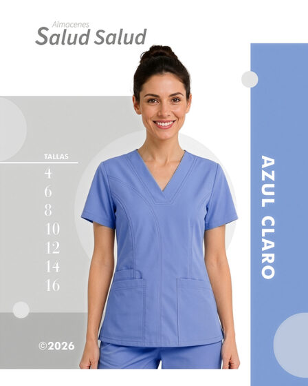 uniforme medico enfermeria azul claro en antifluidos disponible en almacenes salud salud