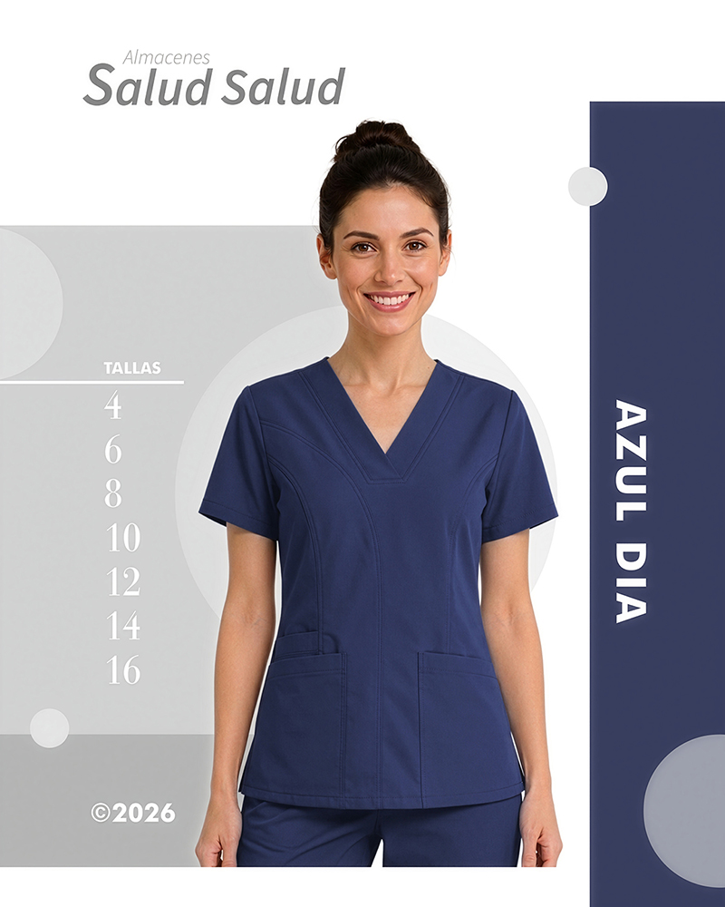 uniforme medico enfermeria azul oscuro dia en antifluidos disponible en almacenes salud salud