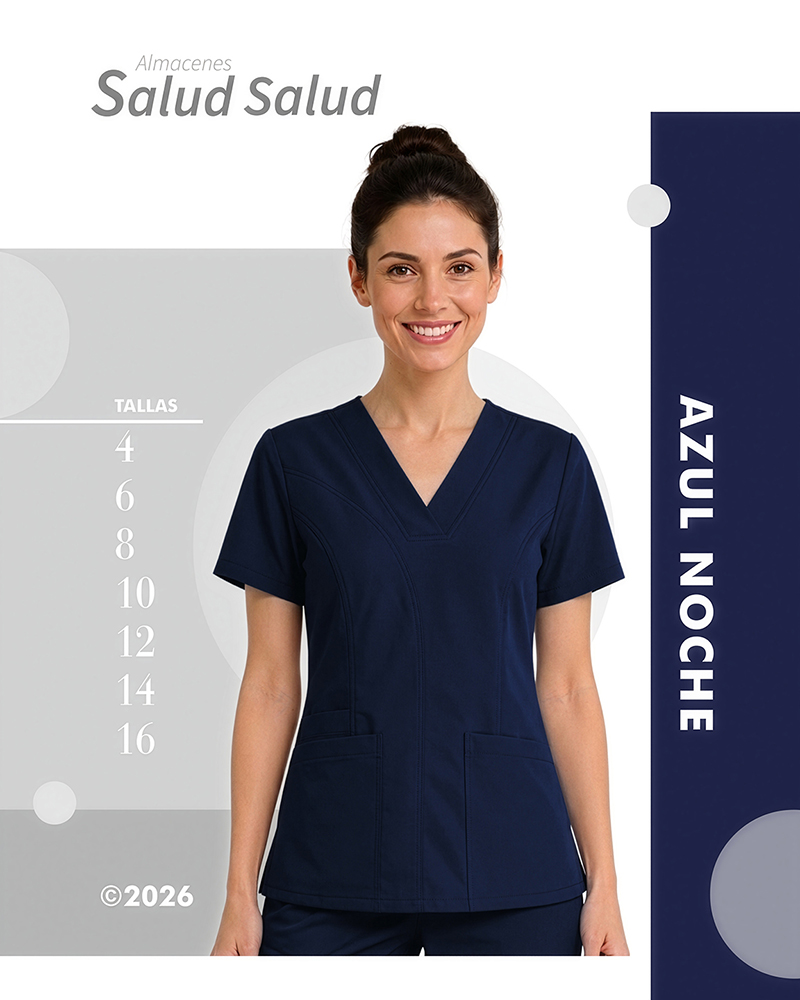 uniforme medico enfermeria azul noche oscuro en antifluidos disponible en almacenes salud salud