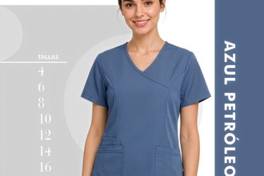 uniforme medico enfermeria azul petroleo en antifluidos disponible en almacenes salud salud
