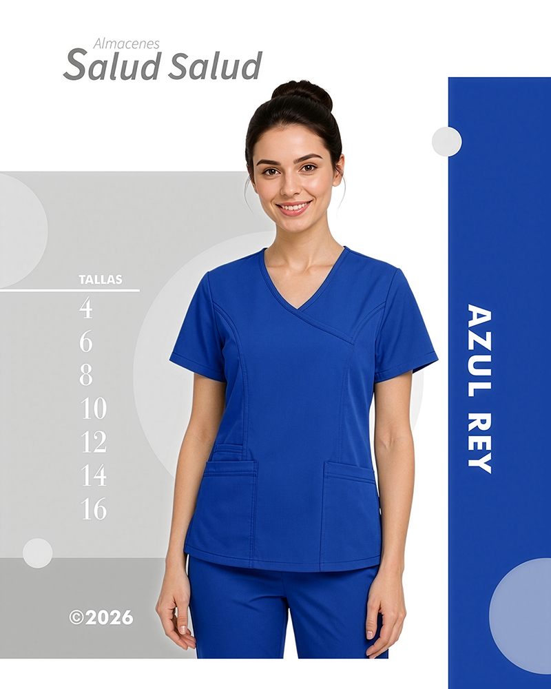 uniforme medico enfermeria azul rey en antifluidos disponible en almacenes salud salud