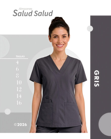 uniforme medico enfermeria gris en antifluidos disponible en almacenes salud salud