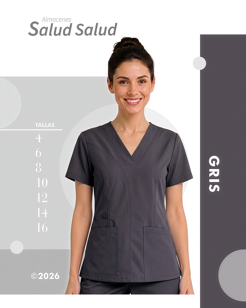 uniforme medico enfermeria gris en antifluidos disponible en almacenes salud salud