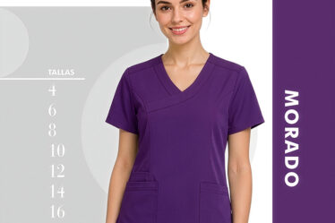 uniforme medico enfermeria antifluidos morado en disponible en almacenes salud salud