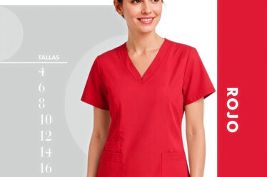 uniforme medico enfermeria rojo en antifluidos disponible en almacenes salud salud
