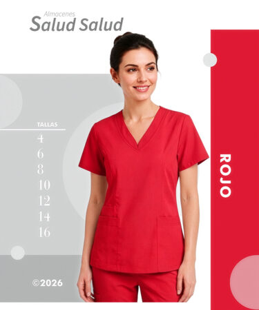 uniforme medico enfermeria rojo en antifluidos disponible en almacenes salud salud