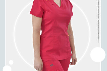 Uniforme medico crimson para salud