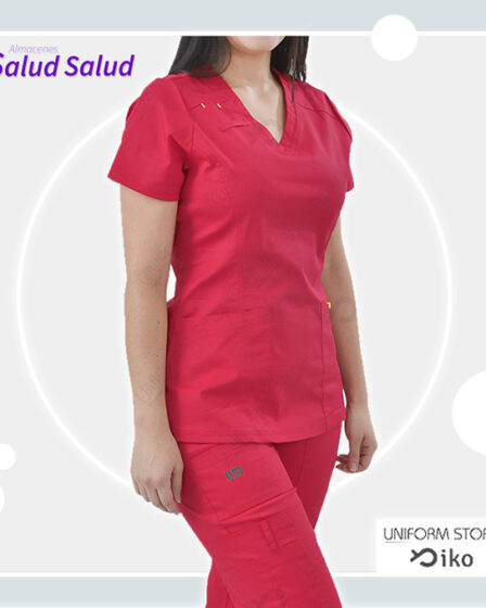 Uniforme medico crimson para salud