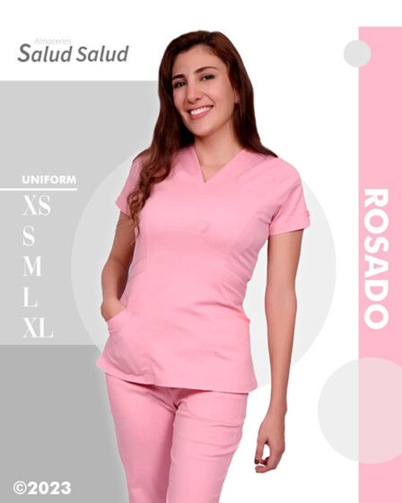 IKO uniforme medico color rosado para enfermeria y medicina