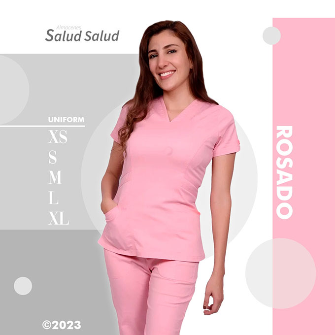 IKO uniforme medico color rosado para enfermeria y medicina