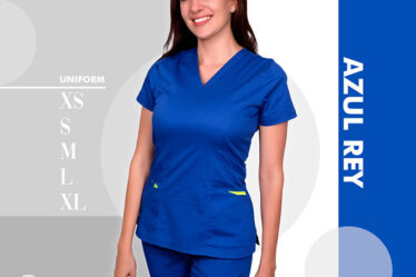 Uniforme azul rey medicas y enfermeras disponible en almacenes salud salud