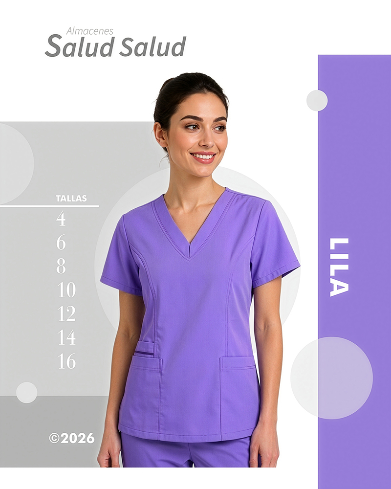 uniforme medico enfermeria lila en antifluidos disponible en almacenes salud salud tienda en bogota