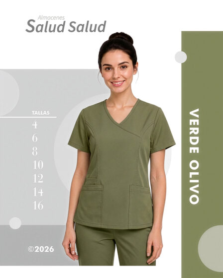 uniforme medico enfermeria verde olivo oliva en antifluidos disponible en almacenes salud salud