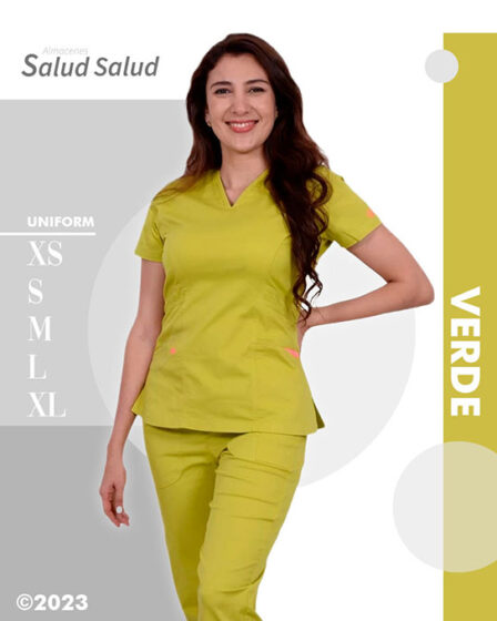 uniforme medico verde biche para salud enfermeria medicina diseños exclusivos y modernos