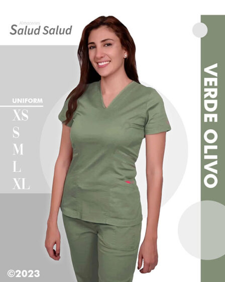 uniforme medico verde olivo medicas enfermeras salud medicina veterinaria