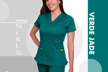 uniforme verde jade para estetica veterinaria salud atencion a publico medicina