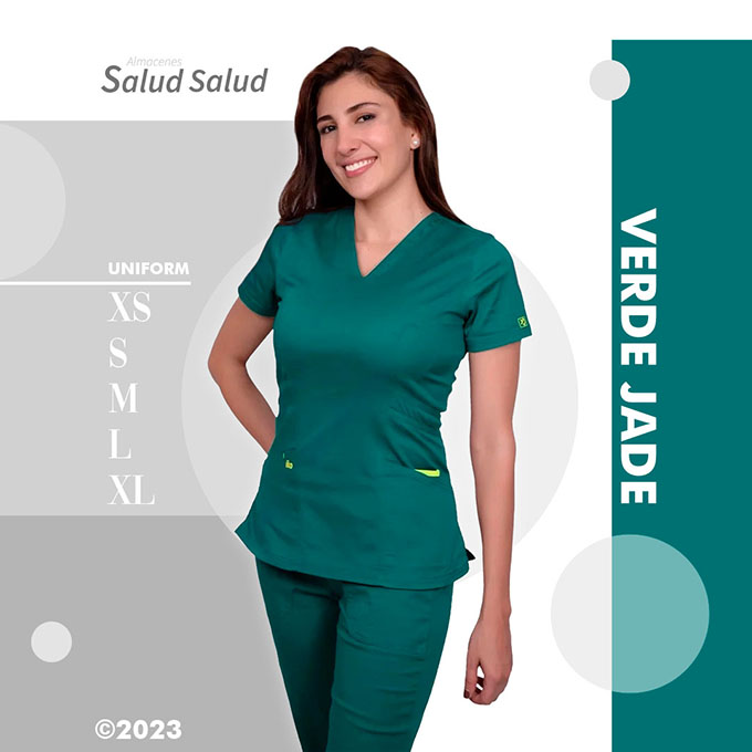 uniforme verde jade para estetica veterinaria salud atencion a publico medicina