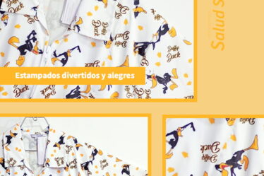 Blusa antifluidos estampada escolar
