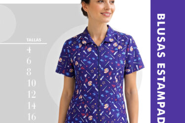 blusas de enfermera estampadas para mujer en antifluidos, blusa para enfermeria estampada escolar docencia veterinaria atencion a publico blusas estampadas en bogota