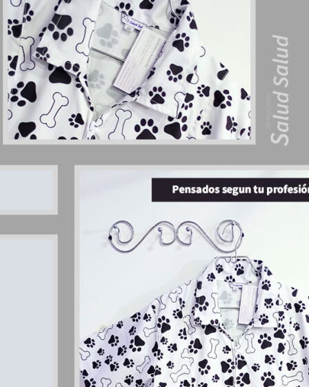 blusa estampada antifluidos de huellas