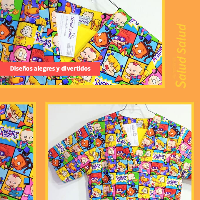 blusa estampada antifluidos para dama