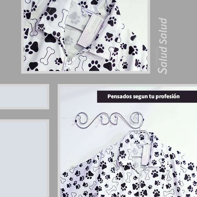 blusa estampada antifluidos de huellas