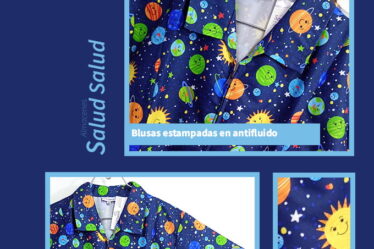 Blusa estampada antilfuido profesora
