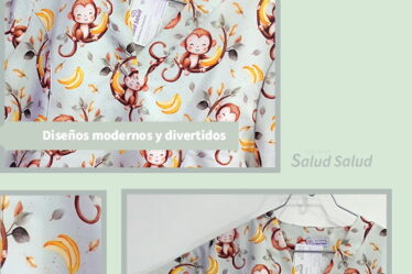 Blusa estampada antifluido escolar