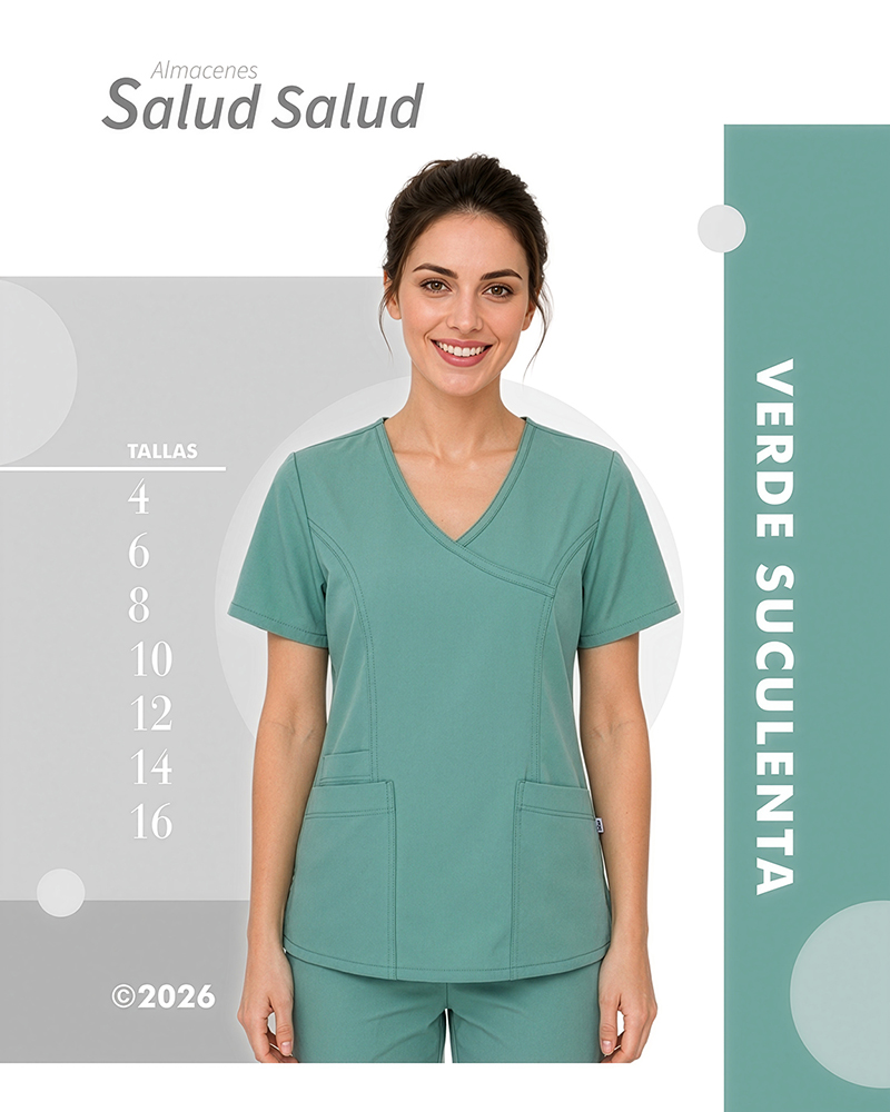 uniforme medico enfermeria color verde suculenta en antifluidos disponible en almacenes salud salud