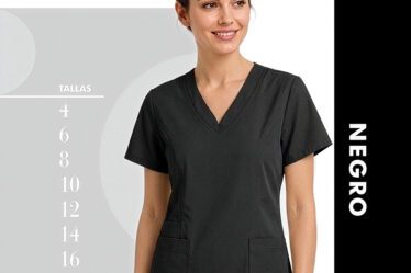 Uniforme de enfermeria negro en antifluidos para mujer disponible en bogota un diseño moderno y exclusivo