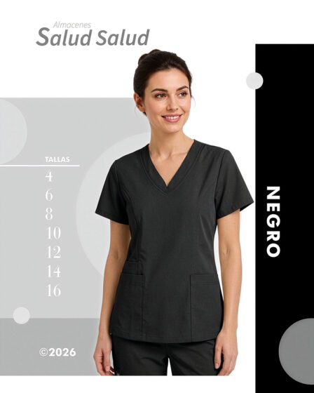Uniforme de enfermeria negro en antifluidos para mujer disponible en bogota un diseño moderno y exclusivo
